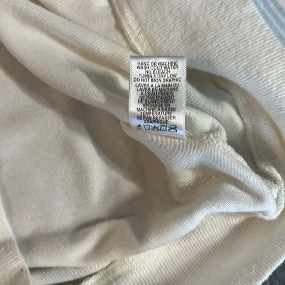 Spiritual Gangster Stripe Malibu Pullover Cropped Sweatshirt size Large - Picture 8 of 9